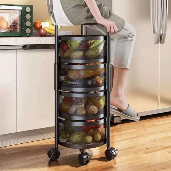 4,5 Layer Round Shape Kitchen Rack - Image 2