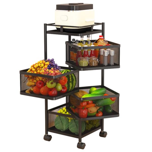 Layer Square Shape Kitchen Rack